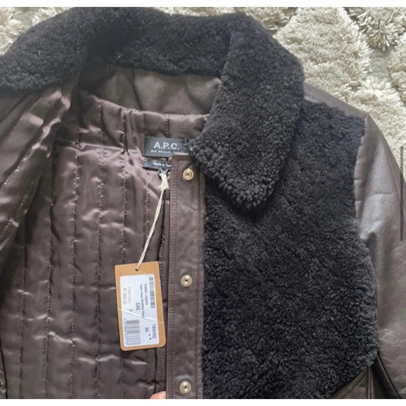 A.P.C. Veste Wilson Jacket in Marron Fonce - Picture 16 of 16